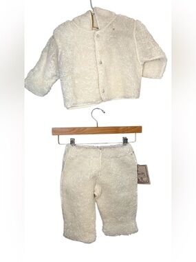 Seeds Sewn By Corky & Company Sherpa Set Jacket Pants Size 6-9 Months